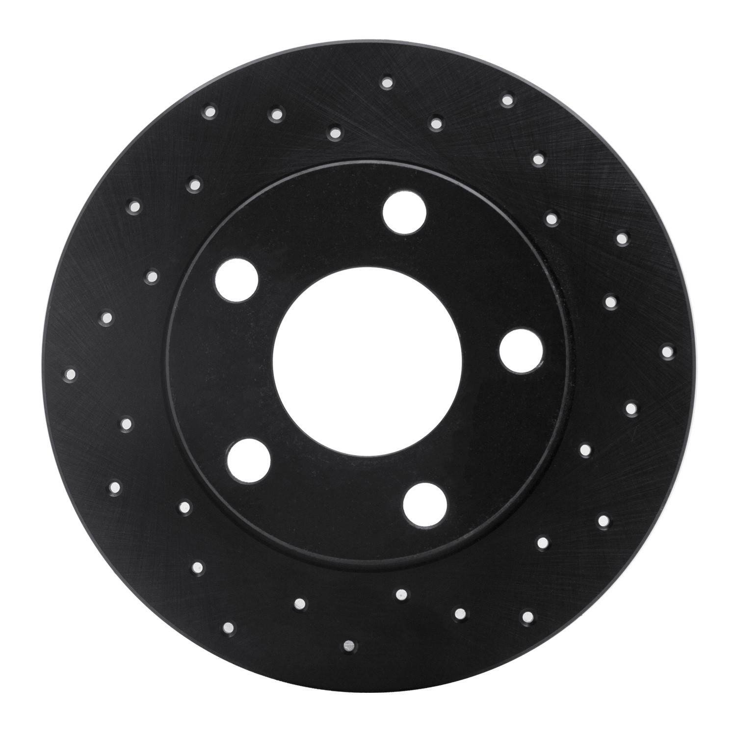 DF_62374014R_Fro.jpg R1 Concepts 96-05 Audi A4 Quattro Rear Right Drilled Black Brake Rotor - Image 1