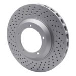 Dynamic Friction 1982-1989 Porsche 911 Left Front Drilled GeoSPEC Coated Rotor (304x32 Vented) - Image 3