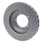 Dynamic Friction 1982-1989 Porsche 911 Left Front Drilled GeoSPEC Coated Rotor (304x32 Vented) - Image 6