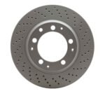 Dynamic Friction 1978-1989 Porsche 930 Right Rear Drilled GeoSPEC Coated Rotor (309x28 Vented)