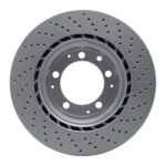 Dynamic Friction 1978-1989 Porsche 911/930 Left Rear Drilled GeoSPEC Coated Rotor (309x28 Vented) - Image 2