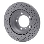 Dynamic Friction 2000-2008 Porsche Cayman Rear Drilled GeoSPEC Coated Rotor (299x24 Vented) - Image 5