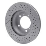 Dynamic Friction 2005-2008 Porsche Cayman Left Front Drilled GeoSPEC Coated Rotor (298x24 Vented) - Image 5