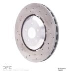 Dynamic Friction 2015-2020 Alfa Romeo 4C Front Drilled GeoSPEC Coated Rotor (305x28 Vented) - Image 3