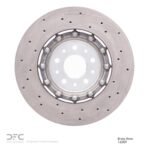 Dynamic Friction 2015-2020 Alfa Romeo 4C Front Drilled GeoSPEC Coated Rotor (305x28 Vented) - Image 2