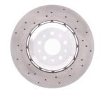 Dynamic Friction 2015-2020 Alfa Romeo 4C Front Drilled GeoSPEC Coated Rotor (305x28 Vented)