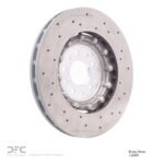 Dynamic Friction 2015-2020 Alfa Romeo 4C Front Drilled GeoSPEC Coated Rotor (305x28 Vented) - Image 5