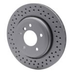 Dynamic Friction 2001-2006 BMW 330Ci Rear Drilled GeoSPEC Coated Rotor (320x21.9 Vented) - Image 3