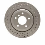 Dynamic Friction 2001-2006 BMW 330Ci Rear Drilled GeoSPEC Coated Rotor (320x21.9 Vented)