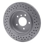 Dynamic Friction 2001-2006 BMW 330Ci Rear Drilled GeoSPEC Coated Rotor (320x21.9 Vented) - Image 5