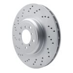 Dynamic Friction 2008-2013 BMW 1 Series M Left Front Drilled GeoSPEC Coated Rotor (360x30 Vented) - Image 3