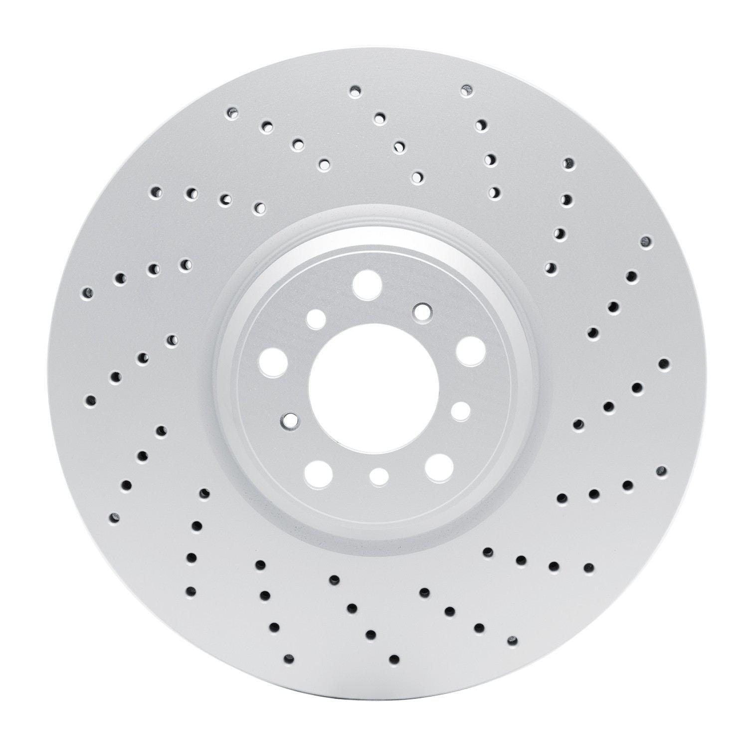 DF_62431153D_Fro.jpg Dynamic Friction 2015-2019 BMW X6 Right Front Drilled GeoSPEC Coated Rotor (395x36 Vented) - Image 1