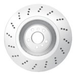 Dynamic Friction 2020-2025 BMW X4 Right Rear Drilled GeoSPEC Coated Rotor - Image 2