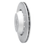 Dynamic Friction 2020-2025 BMW X4 Left Rear Drilled GeoSPEC Coated Rotor - Image 3