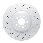 Dynamic Friction 2021-2025 BMW M3 Left Front Drilled GeoSPEC Coated Rotor