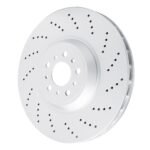 Dynamic Friction 2021-2025 BMW M4 Right Front Drilled GeoSPEC Coated Rotor - Image 3