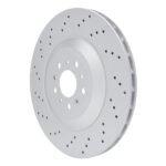 Dynamic Friction 2021-2025 BMW M4 Left Rear Drilled GeoSPEC Coated Rotor - Image 3