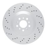 Dynamic Friction 2021-2025 BMW M4 Left Rear Drilled GeoSPEC Coated Rotor