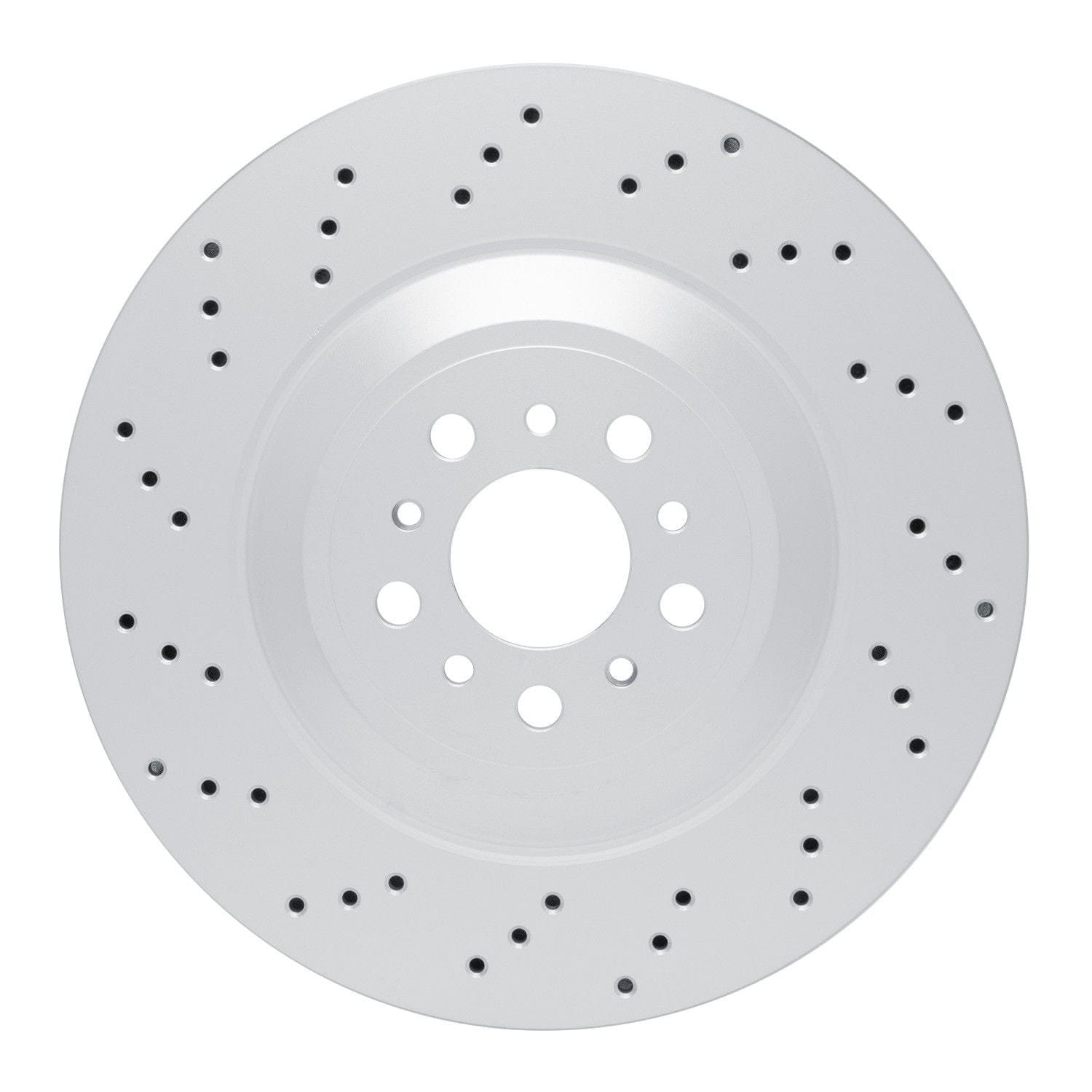 DF_62431194D_Fro.jpg Dynamic Friction 2021-2025 BMW M4 Left Rear Drilled GeoSPEC Coated Rotor - Image 1