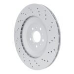 Dynamic Friction 2021-2025 BMW M4 Left Rear Drilled GeoSPEC Coated Rotor - Image 5