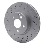 Dynamic Friction 2005-2006 Mercedes-Benz SL500 Front Drilled GeoSPEC Coated Rotor (312x28 Vented) - Image 3