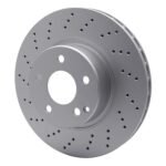 Dynamic Friction 2002-2006 Mercedes-Benz CL500 Front Drilled GeoSPEC Coated Rotor (310x28 Vented) - Image 3