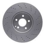 Dynamic Friction 2002-2006 Mercedes-Benz CL500 Front Drilled GeoSPEC Coated Rotor (310x28 Vented) - Image 2