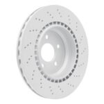 Dynamic Friction 2003-2012 Mercedes-Benz SL63 AMG Rear Drilled GeoSPEC Coated Rotor (330x26 Vented) - Image 5