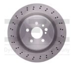 Dynamic Friction 2005-2006 Mercedes-Benz CL65 AMG Rear Drilled GeoSPEC Coated Rotor (348x26 Vented)