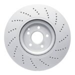 Dynamic Friction 2012-2018 Mercedes-Benz CLS550 Front Drilled GeoSPEC Coated Rotor (360x36 Vented) - Image 2