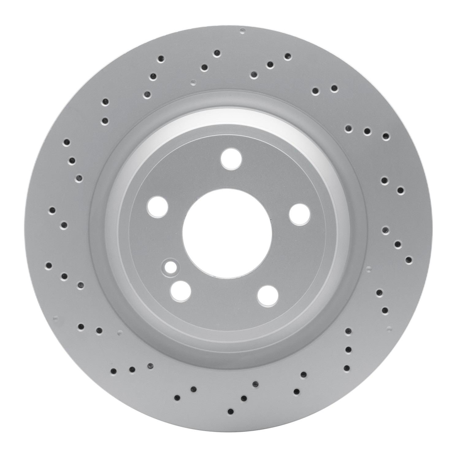 DF_62463102_Fro.jpg Dynamic Friction 2013-2020 Mercedes-Benz SL400 Rear Drilled GeoSPEC Coated Rotor (320x24 Vented) - Image 1
