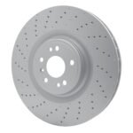 Dynamic Friction 2012-2019 Mercedes-Benz ML550 Front Drilled GeoSPEC Coated Rotor (375x36 Vented) - Image 3