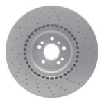 Dynamic Friction 2012-2019 Mercedes-Benz ML550 Front Drilled GeoSPEC Coated Rotor (375x36 Vented) - Image 2