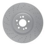 Dynamic Friction 2012-2019 Mercedes-Benz ML550 Front Drilled GeoSPEC Coated Rotor (375x36 Vented)