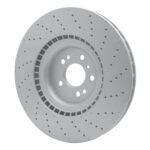 Dynamic Friction 2012-2019 Mercedes-Benz ML550 Front Drilled GeoSPEC Coated Rotor (375x36 Vented) - Image 5
