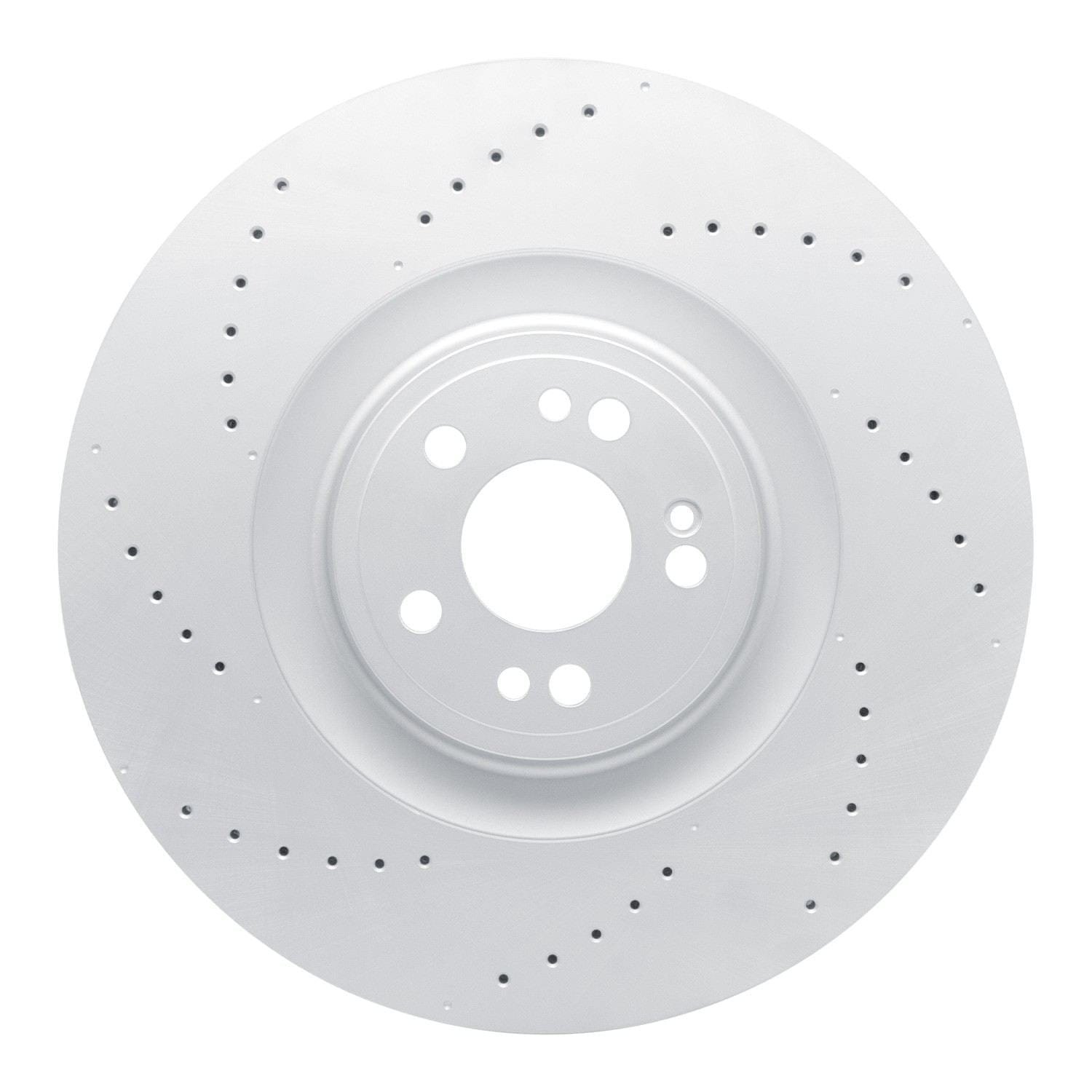 DF_62463193_Fro.jpg Dynamic Friction 2021-2025 Mercedes-Benz GLE53 AMG SUV Front Drilled GeoSPEC Coated Rotor (400x36 Vented) - Image 1