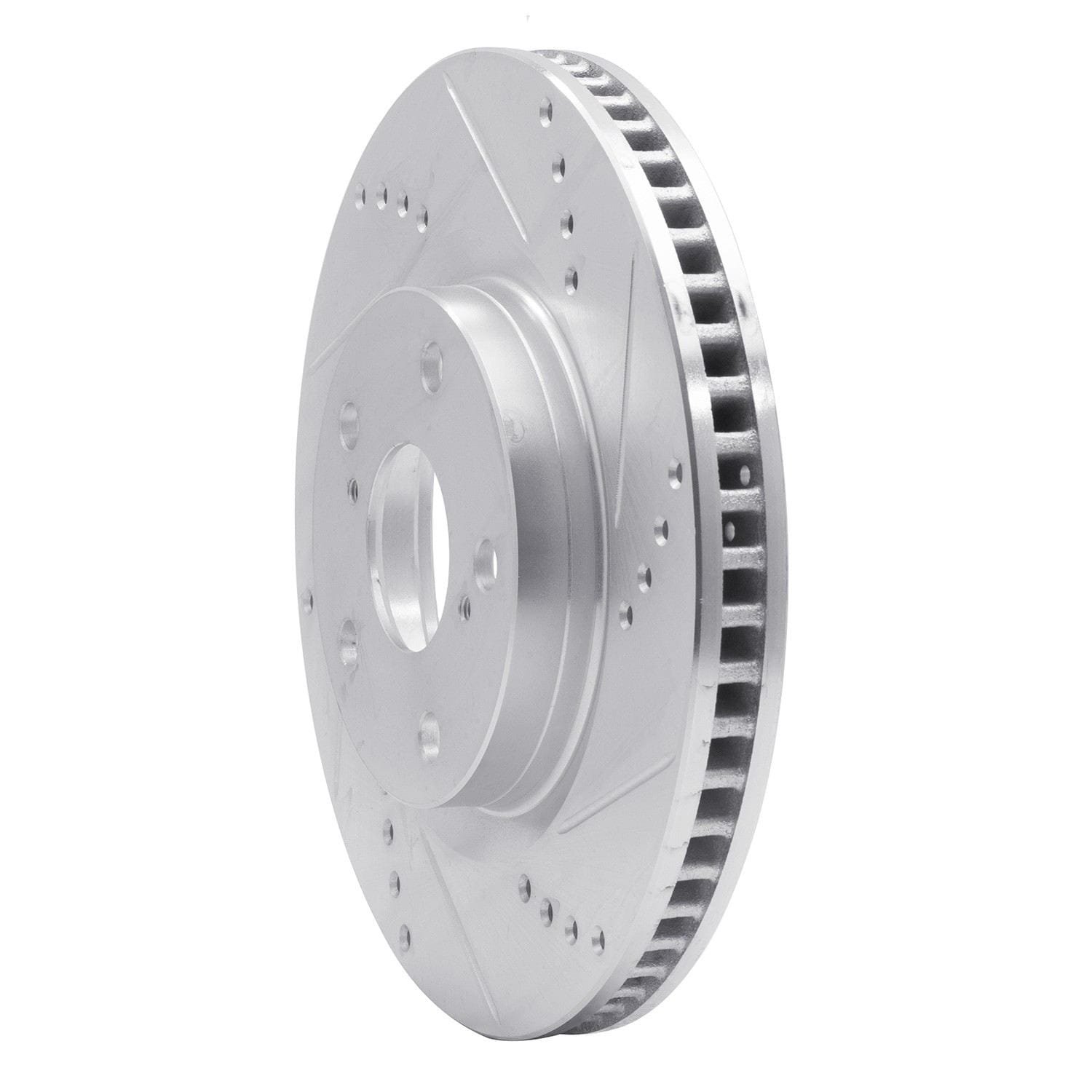 DF_63102023R_Fro.jpg R1 Concepts 1989-1997 Porsche 911 Front Right Drilled & Slotted Silver Brake Rotor - Image 1