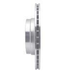 R1 Concepts 2005-2008 BMW 750Li Rear Right Drilled & Slotted Silver Brake Rotor - Image 4