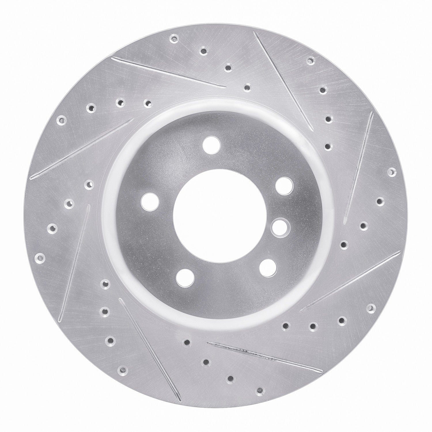 DF_63131105R_Fro.jpg R1 Concepts 2011-2016 BMW Z4 Front Right Drilled & Slotted Silver Brake Rotor - Image 1