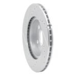 R1 Concepts 2014-2021 BMW i3 Front Right Drilled & Slotted Silver Brake Rotor - Image 5