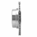 R1 Concepts 2002-2006 BMW X5 Rear Left Drilled & Slotted Silver Brake Rotor - Image 4