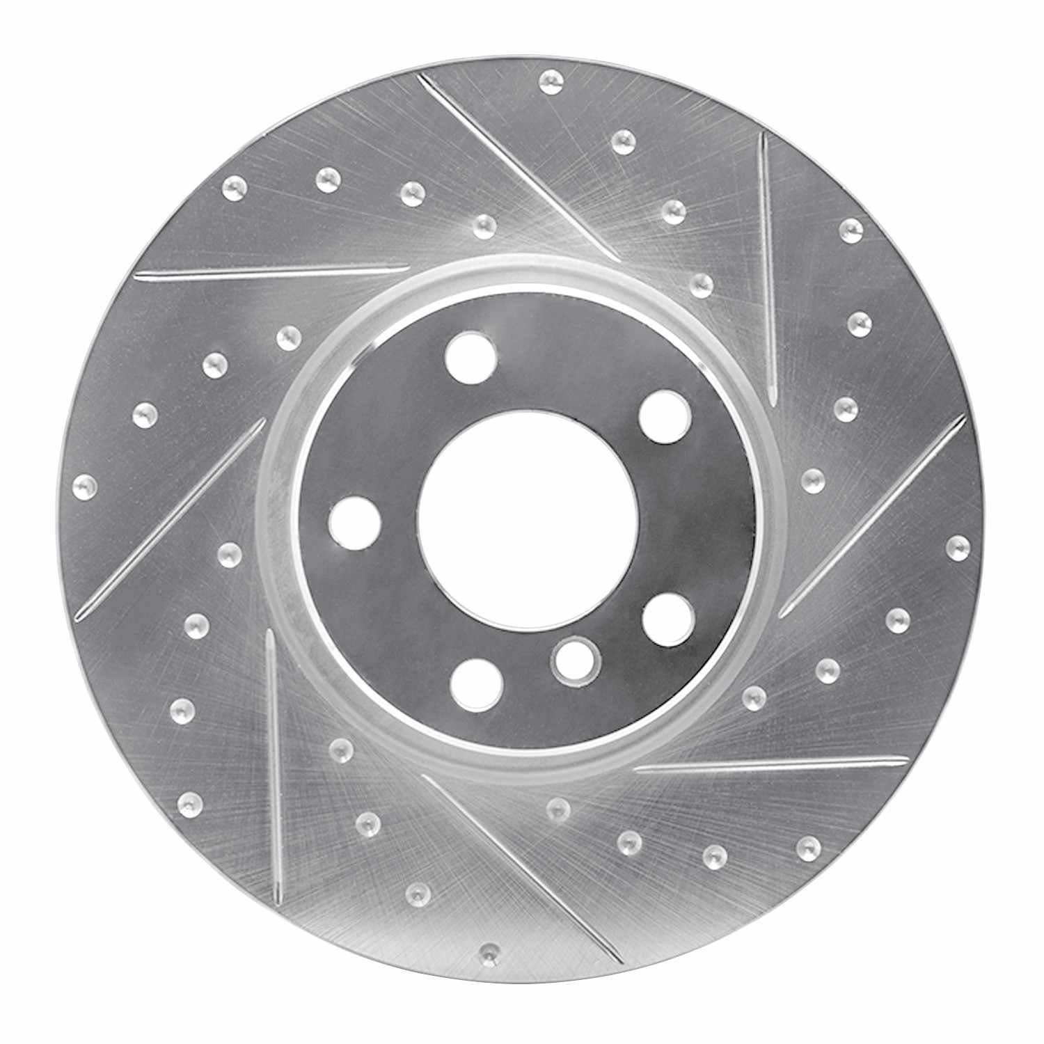 DF_63131160D_Fro.jpg R1 Concepts 2016-2018 BMW X4 Left Front Drilled & Slotted Silver Brake Rotor - Image 1