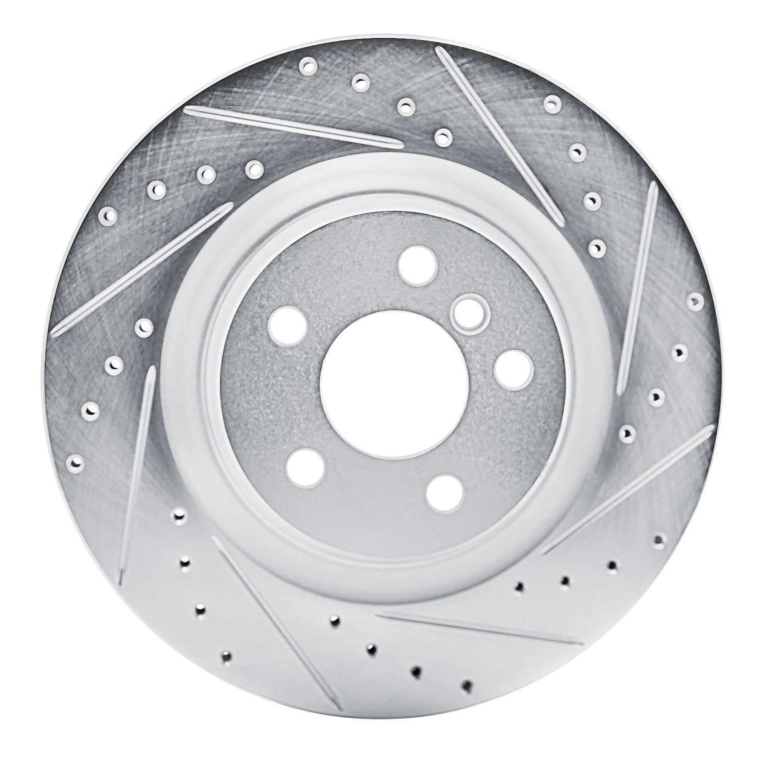 DF_63131176R_Fro.jpg R1 Concepts 2019-2024 BMW M235i xDrive Gran Coupe Rear Right Drilled & Slotted Silver Brake Rotor - Image 1
