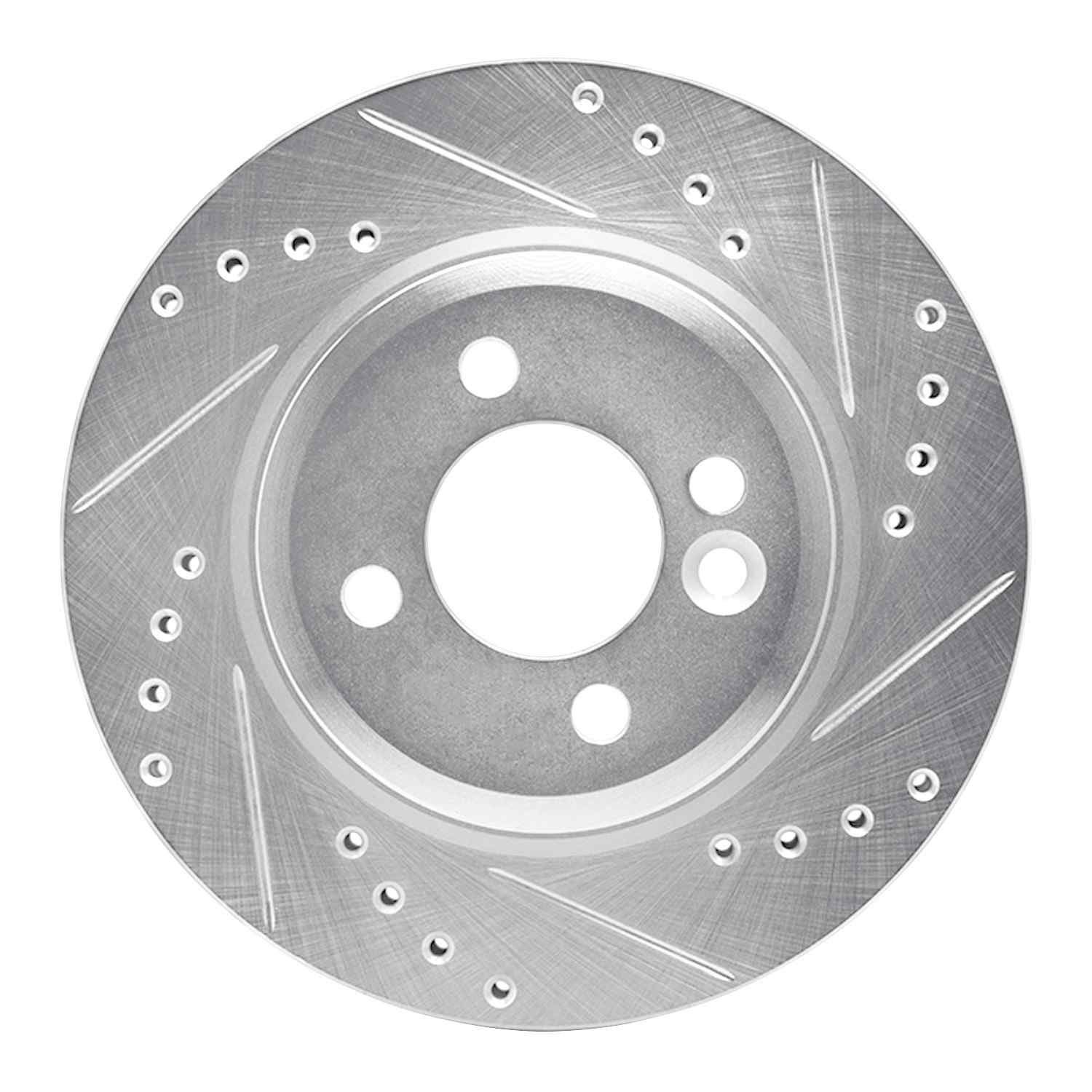 DF_63132001R_Fro.jpg R1 Concepts 02-06 Mini Countryman And Paceman) Front Right Drilled & Slotted Silver Brake Rotor - Image 1
