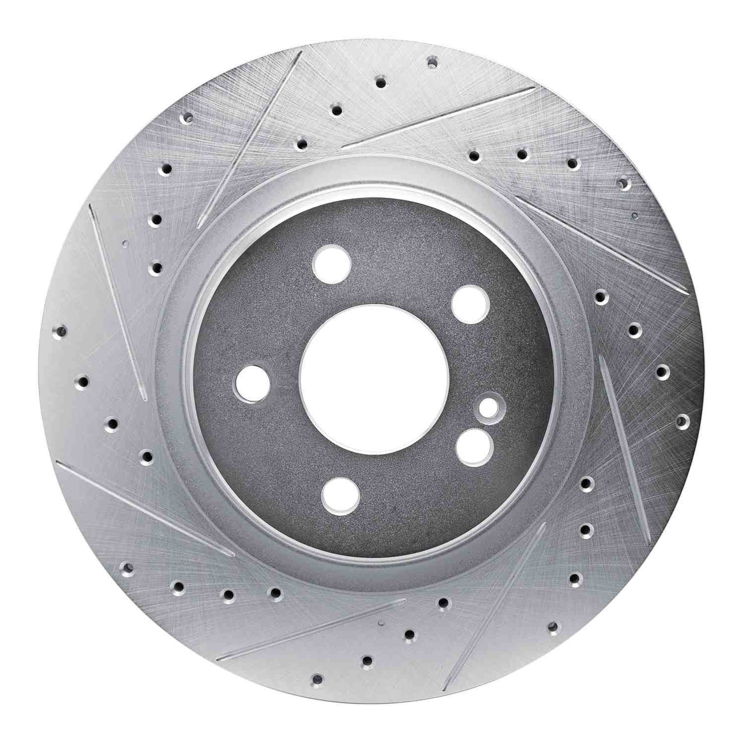 DF_63163183L_Fro.jpg R1 Concepts 2020-2026 Mercedes-Benz GLS450 Rear Left Drilled & Slotted Silver Brake Rotor - Image 1