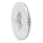 R1 Concepts 2005-2011 Audi A6 Quattro Front Right Drilled & Slotted Silver Brake Rotor - Image 5