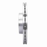 R1 Concepts 2001-2003 Volkswagen EuroVan Front Right Drilled & Slotted Silver Brake Rotor - Image 4