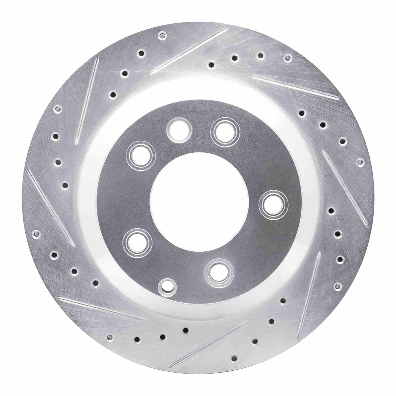 DF_63174048L_Fro.jpg R1 Concepts 2003-2018 Audi Q7 Rear Left Drilled & Slotted Silver Brake Rotor - Image 1