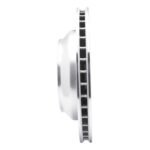 R1 Concepts 2003-2018 Audi Q7 Rear Left Drilled & Slotted Silver Brake Rotor - Image 4