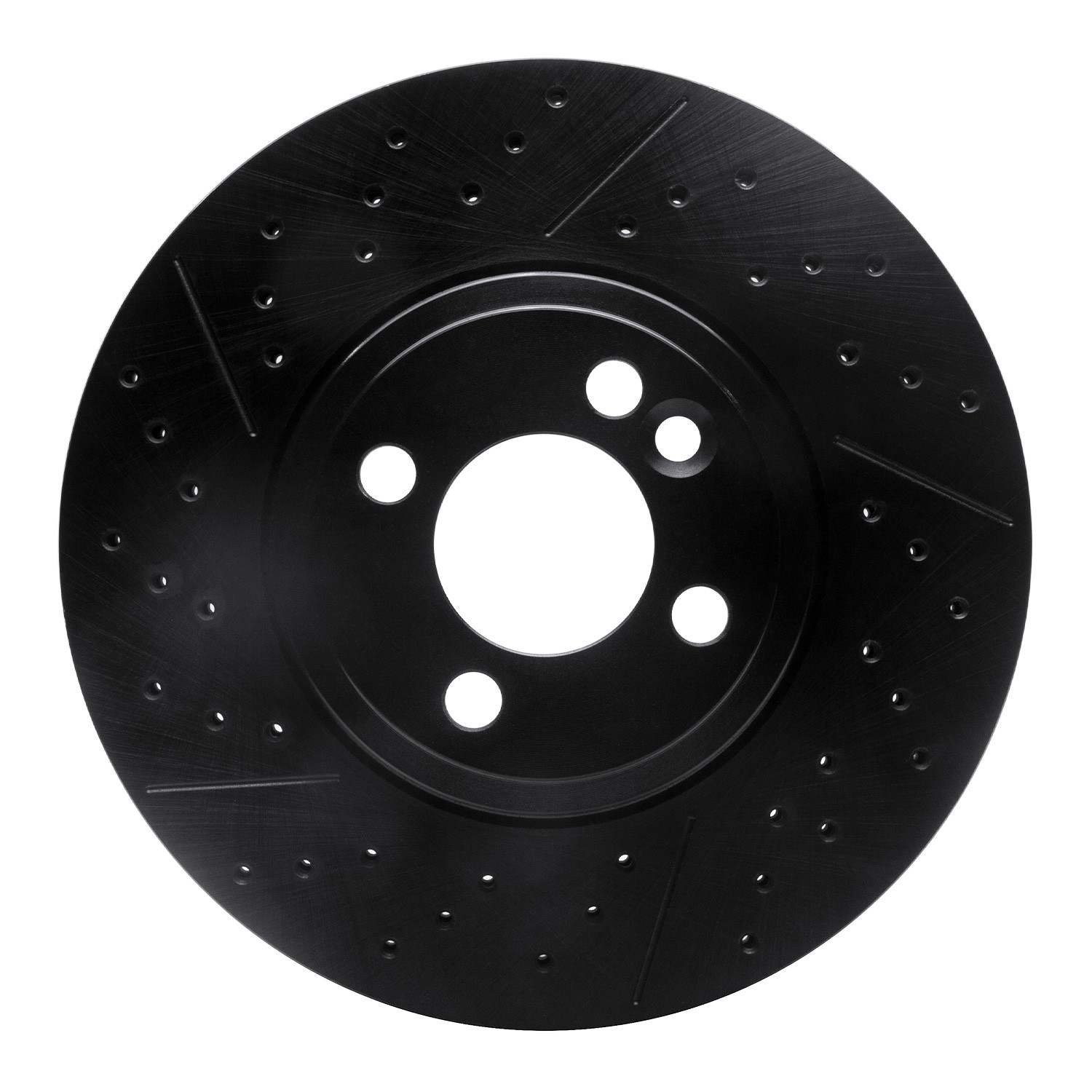 DF_63332006_Fro.jpg R1 Concepts 07-15 Mini Cooper Clubman Front Drilled & Slotted Black Brake Rotor - Image 1
